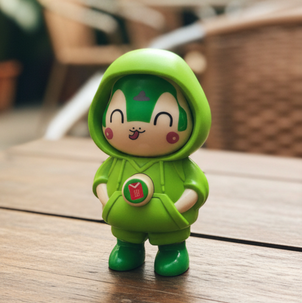 green bird