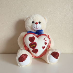 red sparkle teddy